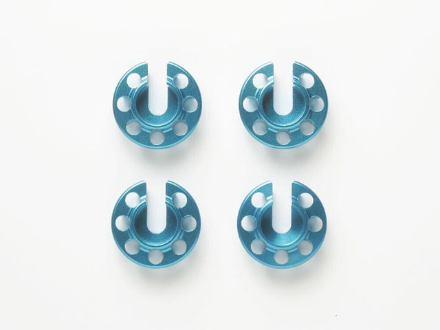 Tamiya 53876 Aluminium Damper Retainer (1mm Down Type) (Blue, 4Pcs), NIP