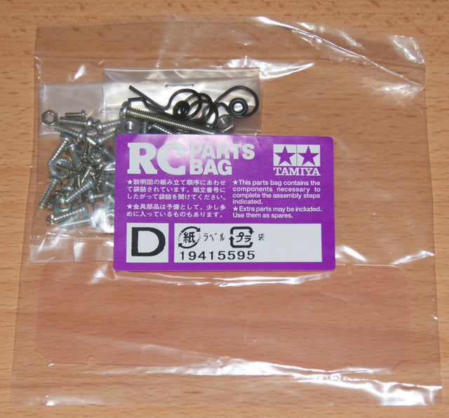 Tamiya 58242 Wild Willy 2/WR02, 9415595/19415595 Metal Parts Bag D (Windscreen)