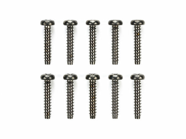 Tamiya 50583 3x15mm Tapping Screw (10 Pcs.), (M05/M06/TT01/TT02), NIP