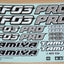 Tamiya 58463 FF-03 Pro Chassis Kit, 1420449/11420449 Decals/Stickers NIP