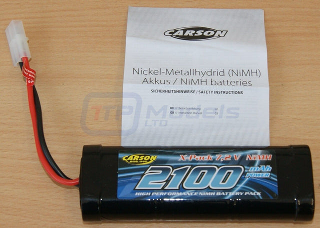 Carson C608054/C608158 7.2V 2100mAh NiMH Racing X-Pack Battery, for Tamiya, NEW