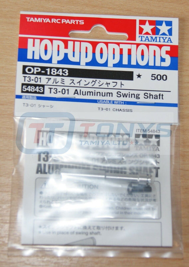 Tamiya 54843 T3-01 Aluminum Swing Shaft, (Dual/Dancing Rider/T301), NIP