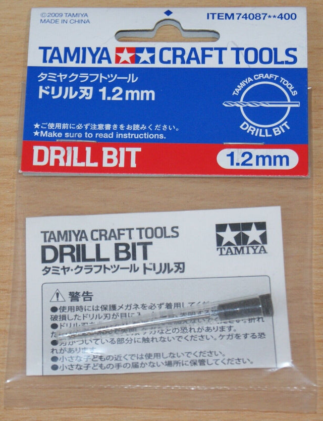 Tamiya 74087 Craft Tools, Drill Bit 1.2mm, NIP