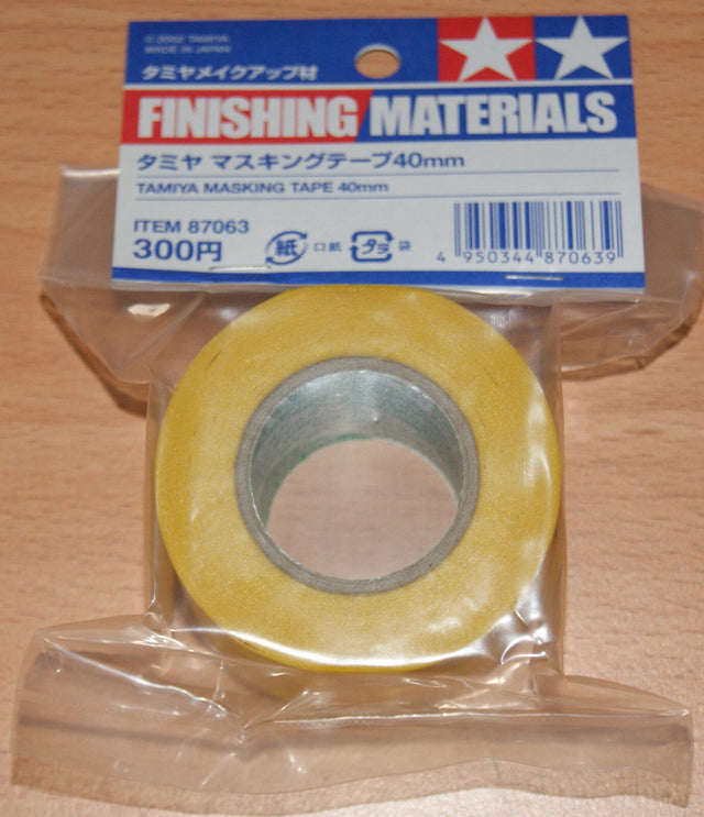 Tamiya 87063 Masking Tape 40mm Width, 18m Length, for RC Body Shells, NIP