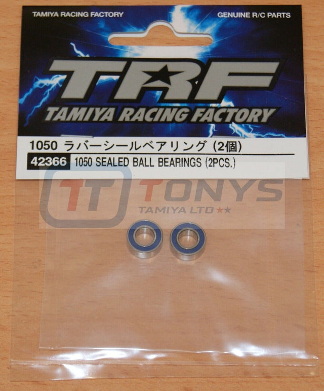 Tamiya 42366 TRF 1050 Rubber Sealed Ball Bearings (2 Pcs.), NIP