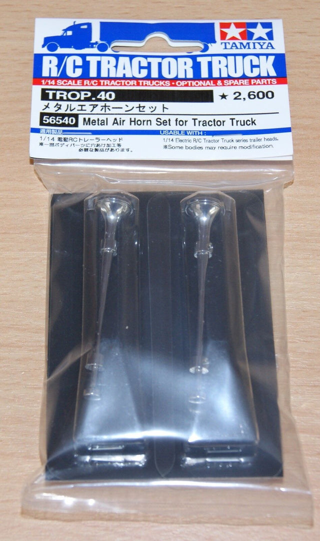 Tamiya 56540 Metal Air Horn Set, (Hauler/Aeromax/Volvo/Scania/MAN/Actros), NIP