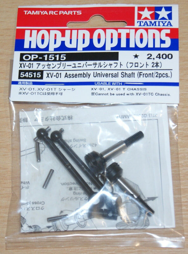 Tamiya 54515 XV-01 Assembly Universal Shaft (Front/2 Pcs.) XV01/TT02 Type-S/TC01