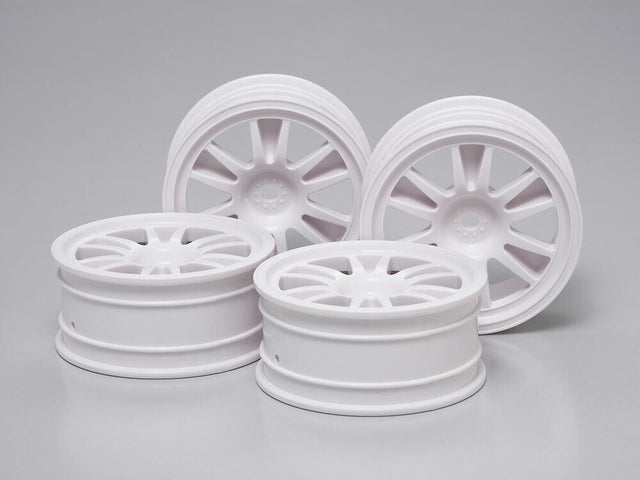 Tamiya 51299 Medium-Narrow 12-Spoke Wheels 4pcs. (24mm Width, Offset +2) TT01/02