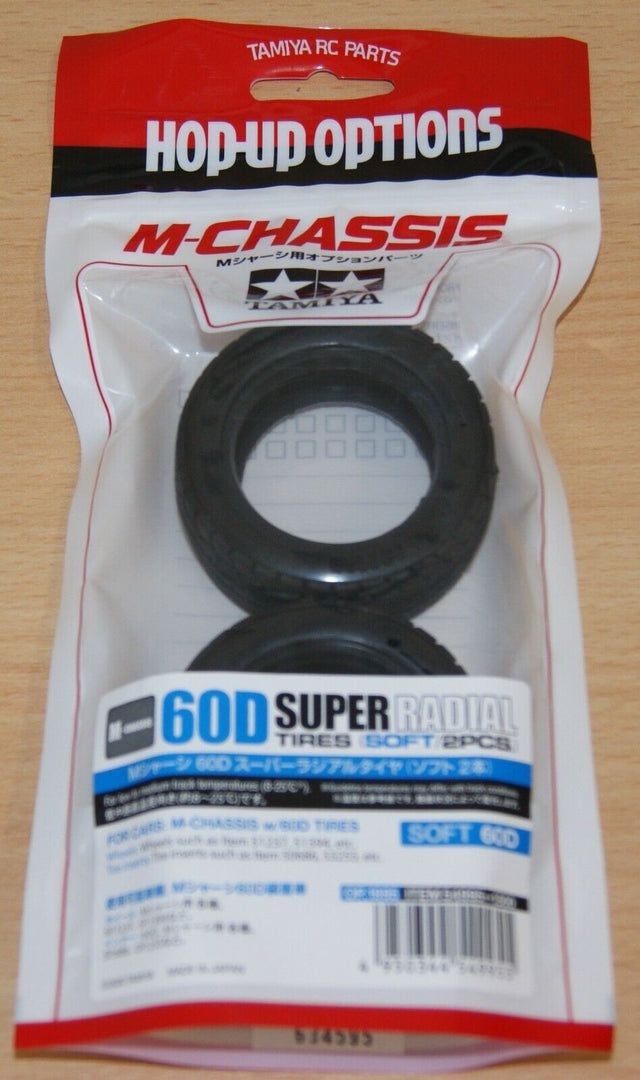 Tamiya 54995 M-Chassis 60D Super Radial Tires (Soft/2 Pcs.)(M03/M05/M06/M07/M08)