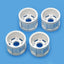 Tamiya 51618 WR-02CB T Parts (Wheel Rims) (White) Comical Grasshopper/Hornet NEW