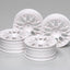 Tamiya 53468 Medium-Narrow White Mesh Wheels (Offset +2), (TA07/TA08/TB04/TB05)