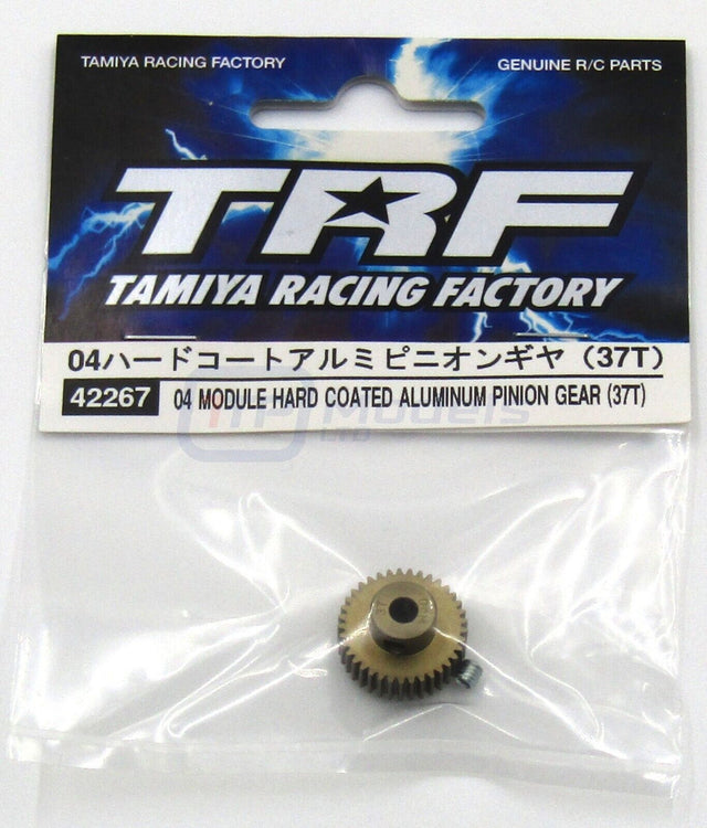 Tamiya 42267 TRF 04/0.4 Module Hard Coated Aluminum Pinion Gear (37T), (TRF420)