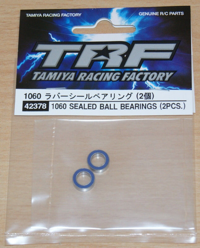 Tamiya 42378 TRF 1060 Rubber Sealed Ball Bearings (2 Pcs.), (F104), NIP