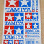 Tamiya 67125 Official Logo Sticker/Decal Set, NIP