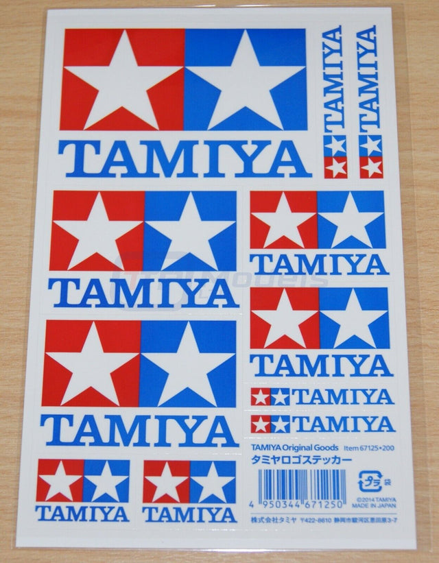 Tamiya 67125 Official Logo Sticker/Decal Set, NIP