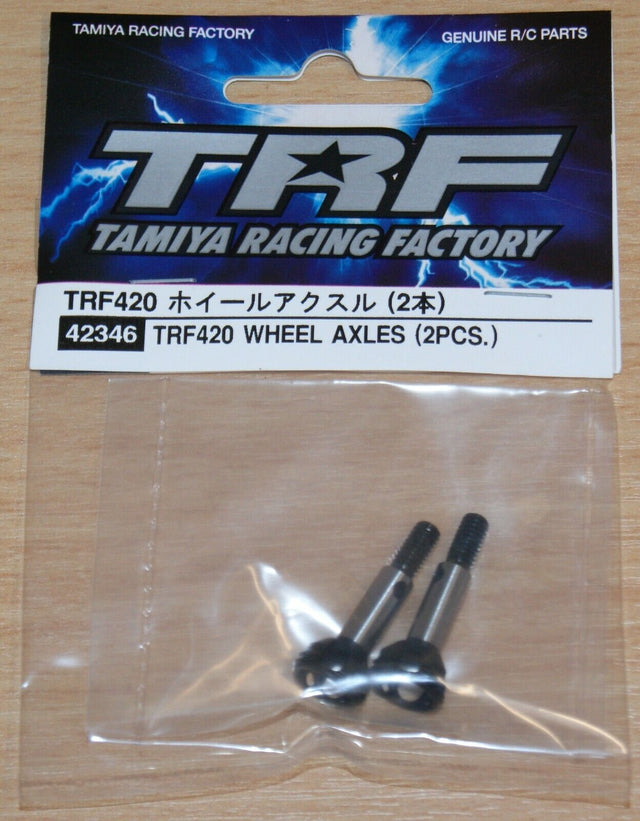 Tamiya 42346 TRF420 Wheel Axles (2 Pcs.), (*TRF419/TA07/TA08/TB05), NIP