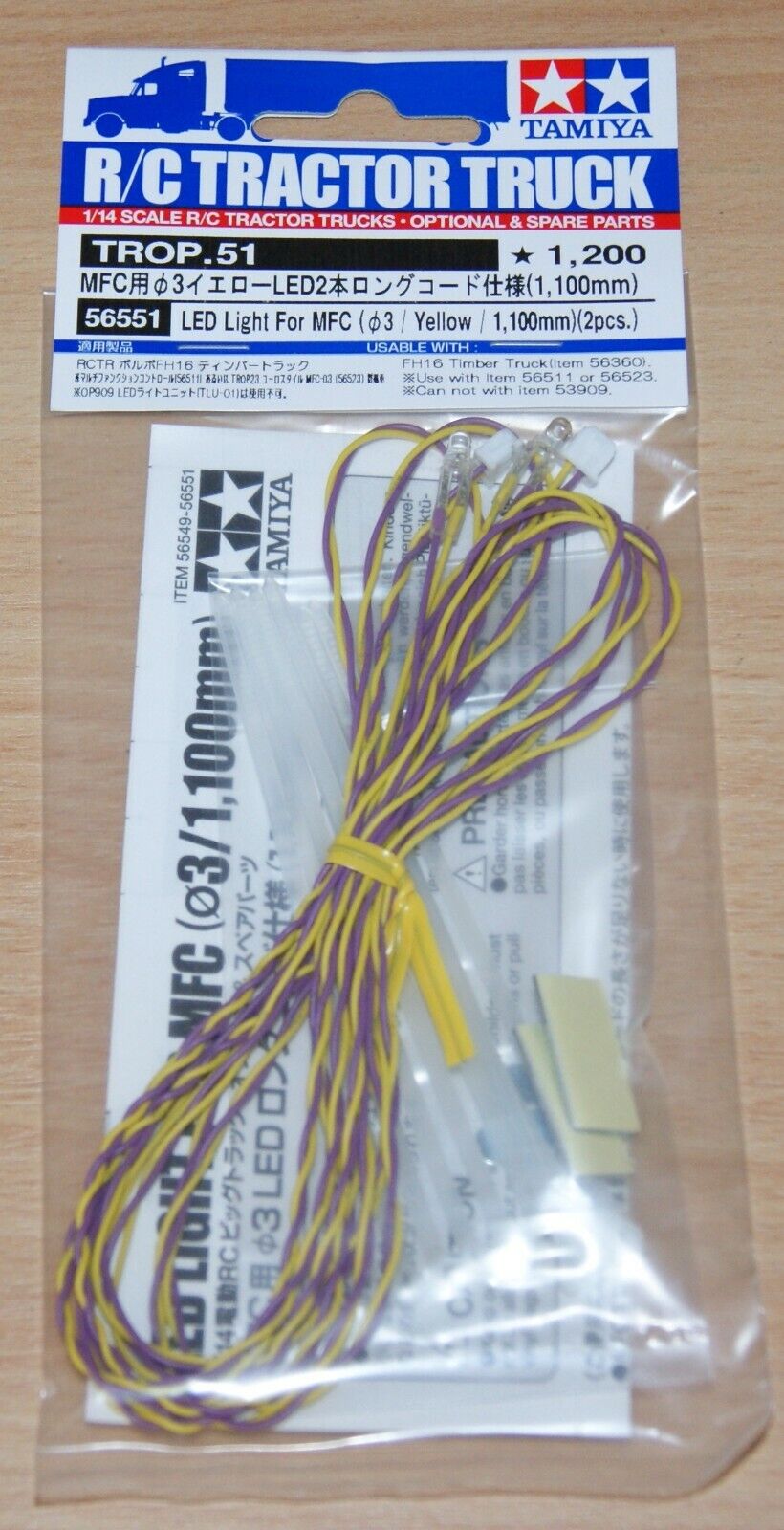 Tamiya 56549 Cavo LED Rosso 1100mm Per MFC-01/MFC-03 (3mm) - Originale Giappone