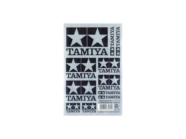 Tamiya 67261 Tamiya Logo Stickers Silver (Black & Silver), NIP