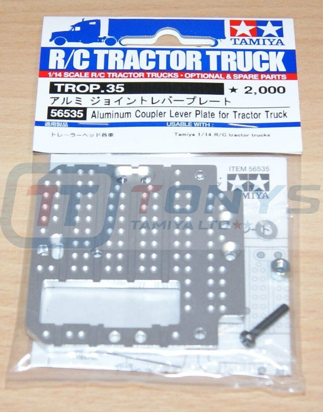 Tamiya 56535 Aluminum Coupler Lever Plate for Tractor Truck, (Scania/MAN/Actros)