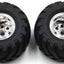 Tamiya 58242 Wild Willy 2/Mad Bull, 9805618/19805618 Front Tire & Wheel (2 Pcs.)