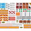 Carson C907086/500907086 1:14 Sticker-Sheet Truck Caution-Signs (Tamiya), NIP
