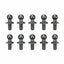 Tamiya 53598 Fluorine Coated 5mm Aluminum Ball Connector (10 Pcs.), (TT01/TT02)
