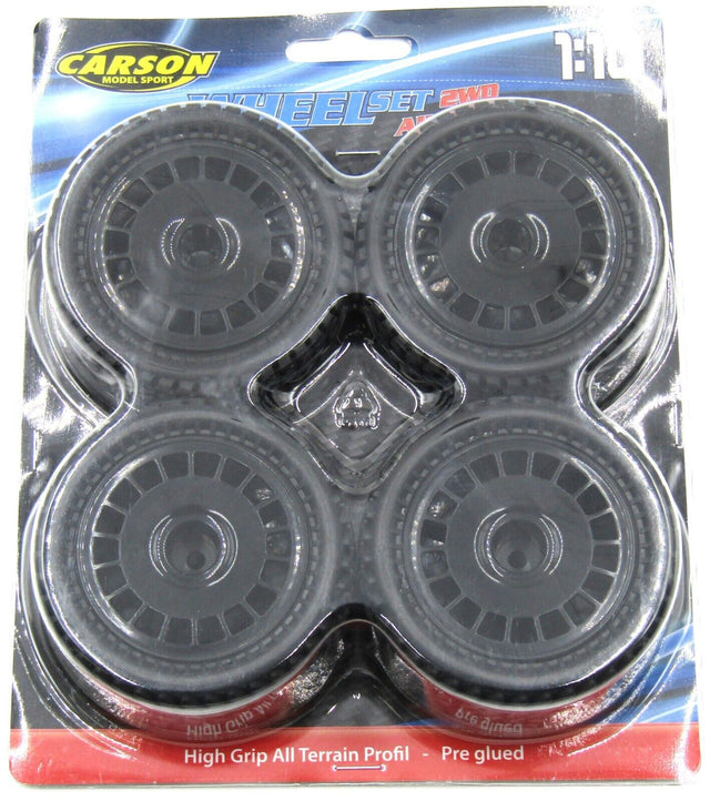 Carson 500900134 2WD All Terrain Wheels & Tyres (For Tamiya DT01/DT02/DT03)