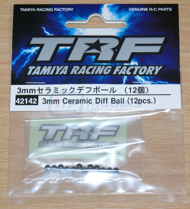 Tamiya 42142 3mm Ceramic Diff Ball (12 Pcs.), (TA08/DF03/Avante/Egress), NIP