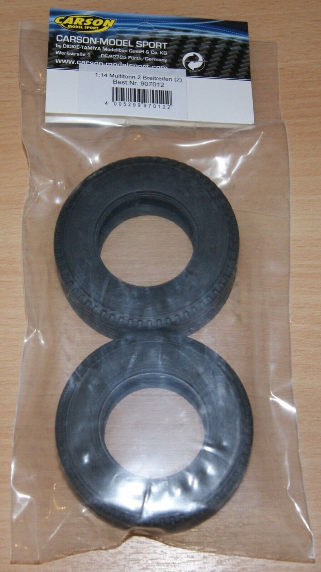 Carson 500907012/C907012 Fulda Multitonn Wide Truck Tyres (2 Pcs.) (Tamiya) NIP