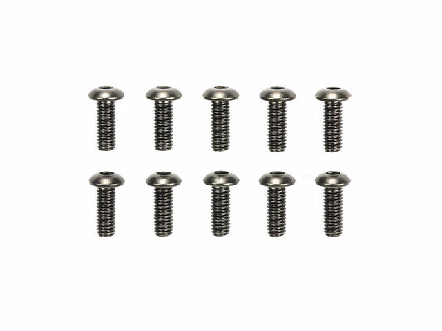 Tamiya 51626 3x8mm Steel Hex Head Screws (10 Pcs.), (TRF/TB Evo/XV-02 Pro), NIP