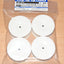 Tamiya 53914 White Dish Wheel 4 Pcs. (26mm Width, Offset 0), (TT01/TT02/F103GT)