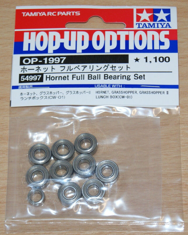 Tamiya 54997 Hornet Full Ball Bearing Set, (Grasshopper/Lunch Box/Pumpkin/DT01)