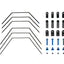 Tamiya 42281 TRF418 Stabilizer Set (Front & Rear) TRF419/TRF419x/TB Evo 6/7/TA07