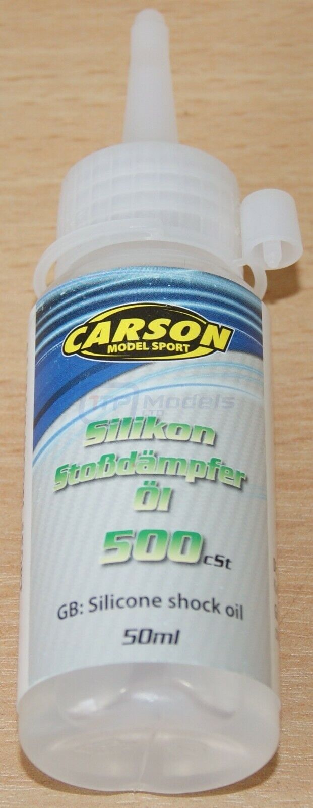 Carson 500905198 Silicone Damper/Shock Oil, 500cSt 50ml (For Tamiya), NIP
