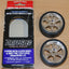 Tamiya 53960 6-Spoke Metal Plated Wheel w/Drift Tire Type D 2 Pcs. (26mm Off +2)