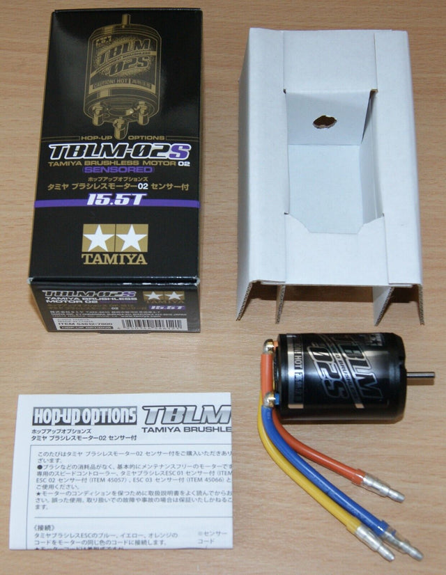 Tamiya 54612 TBLM-02S Brushless Motor 02 (Sensored) 15.5T (TT01/TT02/XV-01), NIB