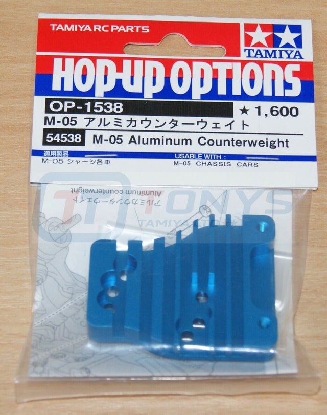 Tamiya 54538 M-05 Aluminum Counterweight, (M05/M05Ra/M-05RA), NIP