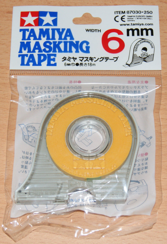 Tamiya 87030 Masking Tape 6mm Width, 18m Length, for RC Body Shells, NIP