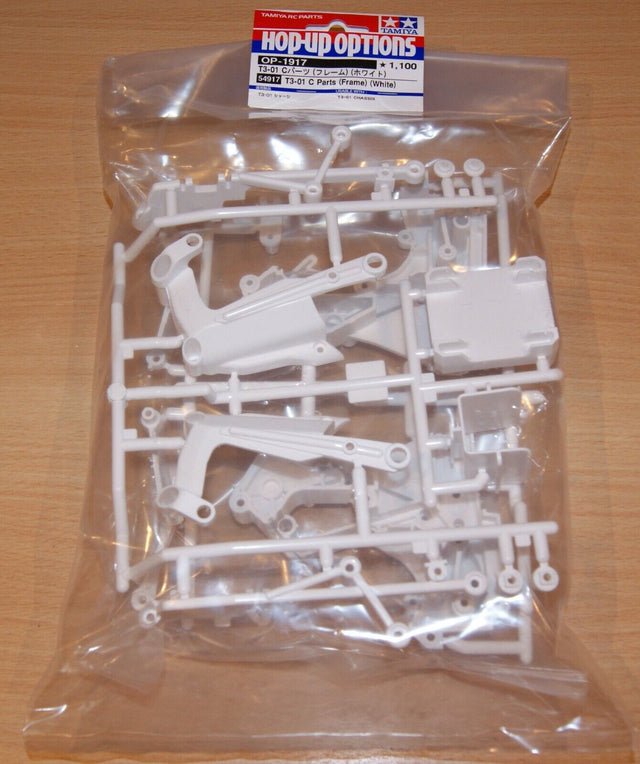 Tamiya 54917 T3-01 C Parts (Frame) (White), Dancing Rider/Dual Rider, NIP