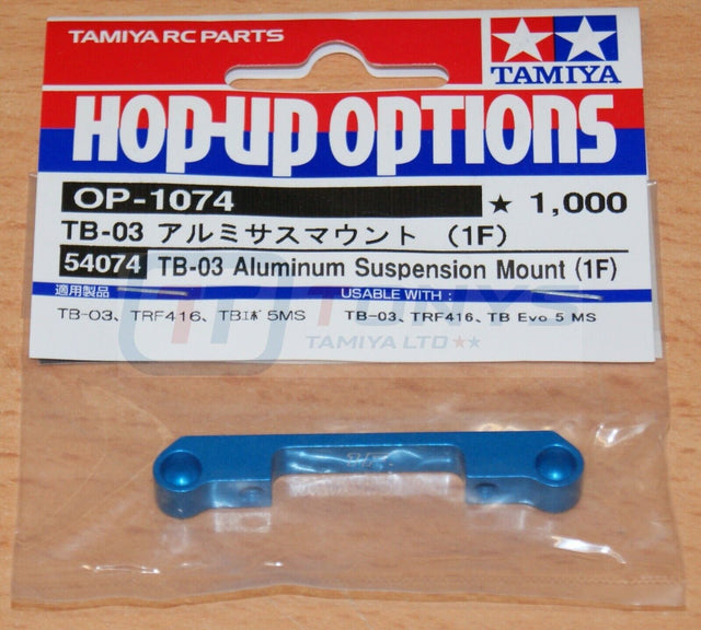 Tamiya 54074 TB-03 Aluminum Suspension Mount (1F) (TB03/TRF416/TB Evo 5), NIP