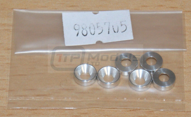 Tamiya 9805705/19805705 3mm Countersunk Washer (6 Pcs.), TG10/Mk.2/TG10R/TRF414