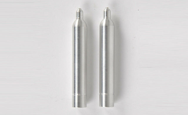 Carson 500907138 1:14 Aluminium Gas Bottles 10L (2 Pcs.) (Tamiya Trucks), NIP