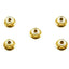 Tamiya 53161 4mm Anodized Aluminum Flange Lock Nuts (Gold, 5 Pcs.), (TT01/TT02) **DISCONTINUED**