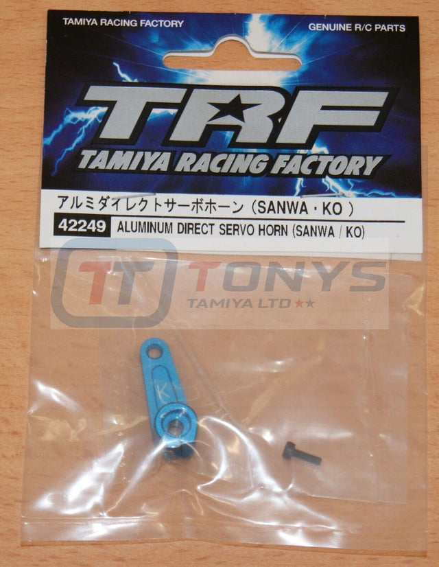 Tamiya 42249 TRF Aluminum Direct Servo Horn (Sanwa / KO), (TRF419/TRF420), NIP