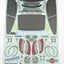 Tamiya 58422 Porsche 911 GT3 Team KTR/TT01E, 9495562/19495562 Decals/Stickers