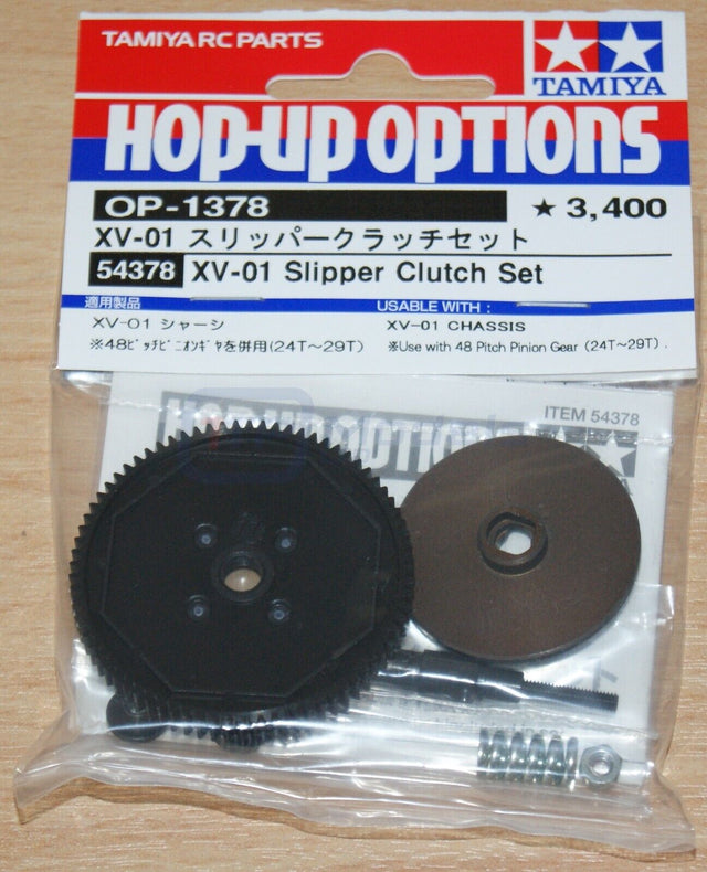 Tamiya 54378 XV-01 Slipper Clutch Set, (XV01/XV-01 Pro/XV-01T/XV01T/XV01LD), NIP