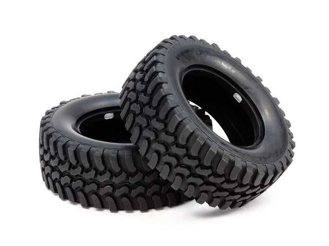 Tamiya 54735 Mud Block Tires/Tyres (CC-01) (2 Pcs.), (Pajero/Jeep/Land Cruiser)