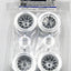 Tamiya 54201 F104 Metal Plated Mesh Wheel Set for Rubber Tires/Tyres, (F104V.2)