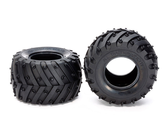 Tamiya 54603 WR-02 Monster Spike Tires (Soft), (Wild Willy 2/Lunch Box/Pumpkin)