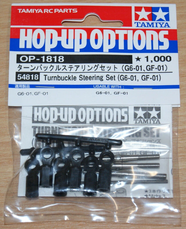 Tamiya 54818 Turnbuckle Steering Set (GF-01/G6-01), (Konghead/King Yellow), NIP